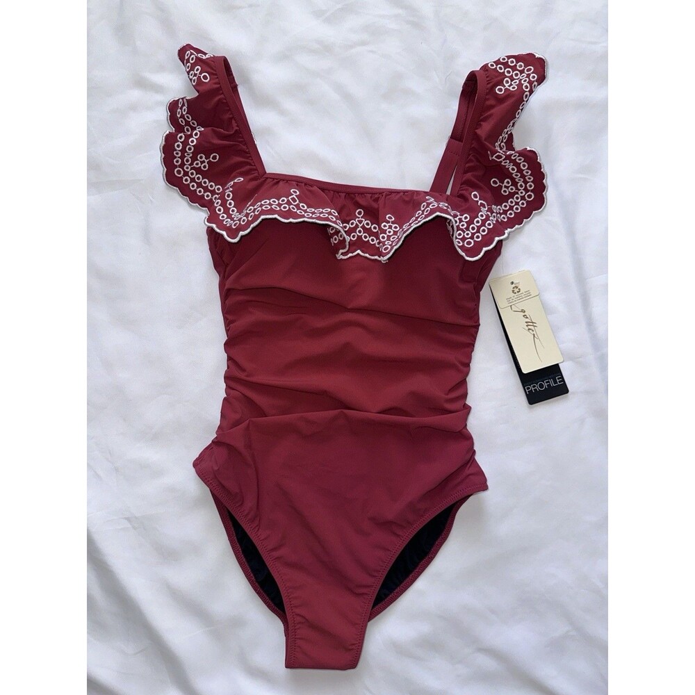 NEW Gottex Profile Women's 1 Piece Swimsuit Size 6 Retail Price $154